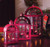 Set of 3 Eco Country Red Christmas Tea Light Candle Lanterns - IMAGE 2