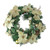Glitter Poinsettia and Pine Cone Artificial Christmas Wreath - 24" - Unlit - IMAGE 1
