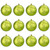 12ct Shiny Kiwi Green Shatterproof Christmas Ball Ornaments 4" (100mm) - IMAGE 2