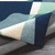 7.5' x 9.5' Arte Astratto Blue and Gray Hand Tufted Rectangular Wool Area Throw Rug - IMAGE 3