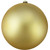 Vegas Gold Shatterproof Matte Christmas Ball Ornament 6" (150mm) - IMAGE 1