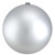 Matte Silver Shatterproof Christmas Ball Ornament 10" (250mm) - IMAGE 1