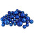 50ct Lavish Blue Shatterproof 2-Finish Christmas Ball Ornaments 4" (100mm) - IMAGE 1