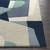 9.75' x 9.75' Arte Astratto Ivory White, Teal, Gray and Blue Square Hand Tufted Wool Area Throw Rug - IMAGE 5