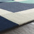 6' x 6' Arte Astratto Blue and Gray Hand Tufted Square Wool Area Throw Rug - IMAGE 6