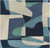 6' x 6' Arte Astratto Blue and Gray Hand Tufted Square Wool Area Throw Rug - IMAGE 1