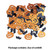 Pack of 12 Orange and Navy Blue Halloween Pumpkin Shaped Confetti Bags 0.5 oz. - IMAGE 3