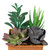 Potted Artificial Mixed Succulent Arrangement - 7" - Copper Finish - IMAGE 6