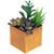 Potted Artificial Mixed Succulent Arrangement - 7" - Copper Finish - IMAGE 4