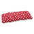 44" Red and White Polka Dot Outdoor Patio Wicker Loveseat Cushion - IMAGE 1