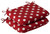 Polka Dots Outdoor Patio Seat Cushions - 18.5" - Red and White - Set of 2 - IMAGE 1