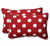 Set of 2 Red and White Polka Dotted Rectangular Outdoor Corded Throw Pillows 18.5-Inch - IMAGE 2