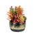 8.5" Artificial Succulent Arrangement in Gold Ceramic Pot - IMAGE 1