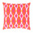 20" Orange and Pink Decorative Throw Pillow - Polyester Filler - IMAGE 1