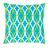 20" Sky Blue, Apple Green and White Decorative Throw Pillow - Down Filler - IMAGE 1