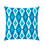 20" Sky Blue and White Decorative Throw Pillow - Polyester Filler - IMAGE 1