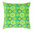 20" Green, Blue and White Decorative Throw Pillow - Polyester Filler - IMAGE 1