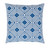 18" Blue and White Decorative Throw Pillow - Polyester Filler - IMAGE 1