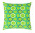 22" Green, Blue and White Decorative Throw Pillow - Polyester Filler - IMAGE 1