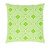 20" Lime Green and White Decorative Throw Pillow - Down Filler - IMAGE 1