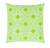 18" Lime Green and White Decorative Throw Pillow - Polyester Filler - IMAGE 1