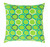 22" Green, Blue and White Decorative Throw Pillow - Down Filler - IMAGE 1