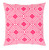 22" Pink and White Decorative Throw Pillow - Down Filler - IMAGE 1