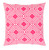 22" Pink and White Decorative Throw Pillow - Polyester Filler - IMAGE 1