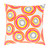 20" Magenta Pink, Orange and Yellow Decorative Throw Pillow - Polyester Filler - IMAGE 1