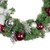 Poinsettia and Snowflake Artificial Christmas Wreath - 24" - Pink and White - Unlit - IMAGE 3