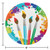 Club Pack of 96 Vibrantly Colored Disposable Paper Party Dinner Plates 9" - IMAGE 2