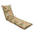 Tropical Outdoor Patio Chaise Lounge Cushion - 72.5" - Green and Red - IMAGE 1