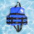 13.25" Blue and Black Swimming Pool Boys Camouflage Life Vest - Medium - IMAGE 3