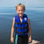 13.25" Blue and Black Swimming Pool Boys Camouflage Life Vest - Medium - IMAGE 1