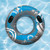 50" Blue, Gray and White Giant Inflatable Swimming Pool Hurricane Sport Inner Tube - IMAGE 4