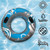 50" Blue, Gray and White Giant Inflatable Swimming Pool Hurricane Sport Inner Tube - IMAGE 6