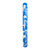 60" Blue and White Inflatable Graffiti Art Swimming Pool Noodle - IMAGE 1