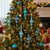 Shatterproof 4-Finish Finial Christmas Ornaments - 7" - Turquoise Blue - 8ct - IMAGE 2