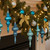 Shatterproof 4-Finish Finial Christmas Ornaments - 7" - Turquoise Blue - 8ct - IMAGE 3