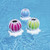 Set of 2 Blue and White Floating or Hanging Solar Powered Outdoor Decorative Lanterns - IMAGE 3