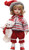 14.5" Alpine Chic Porcelain "Morgan" with Teddy Bear Standing Collectible Christmas Doll - IMAGE 1