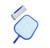 61.5" Silver and Blue Mini Swimming Pool Leaf Skimmer Head with Fixed Length Pole - IMAGE 2