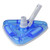 11" Blue and White Deluxe Triangular Swimming Pool Vacuum Head - IMAGE 1