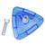 11" Blue and White Deluxe Triangular Swimming Pool Vacuum Head - IMAGE 2