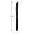 Reusable Party Knives - 7.5" - Club Pack of 600 - Black - IMAGE 2