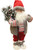 19" Gray and Red Santa in Winter Vest with Sack of Pine Christmas Figure Decoration - IMAGE 1