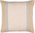 20” Brown and Gray Embroidered Throw Pillow - Down Filler - IMAGE 1