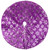 Sequin Snowflake Mini Christmas Tree Skirt - Purple - 20" - IMAGE 2