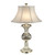 27" Brushed Nickel Granada Crystal Table Lamp with Drum Shade - IMAGE 1