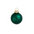 12ct Emerald Green Matte Finish Glass Christmas Ball Ornaments - 2.75" (70mm) - IMAGE 1